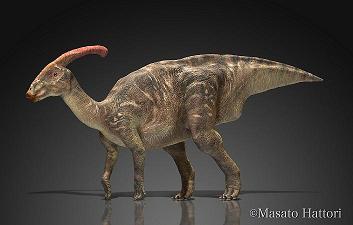 図3_ハドロサウルス類（パラサウロロフス）の生体復元画.jpg